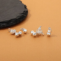 wholesale S925 Sterling Silver Gourd Bell DIY Accessories Bracelet Necklace Pendant Wholesale Bead Jewelry Manufacturer Direct Sales-199PM (gourd)/about 1.1g A certain amount can be calculated by silver weight