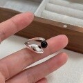 wholesale S925 Sterling Silver Open Heart Ring for Women, Korean Dongdaemun Summer New Arrival, Versatile High-End Niche Ring-0-6