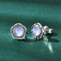 S925 Sterling Silver Oval Emerald-Cut Stud Earrings for Fashionable Commuting.-Style X [Clearance Sale with Free Shipping]  925 Silver