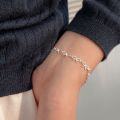 wholesale S925 Sterling Silver Korean Style Bow Bracelet for Women, Minimalist and Fashionable, Versatile Bracelet Accessory-0-2