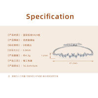 S925 Silver D Color Moissanite Bud Bracelet for Women Wholesale-Starry Night Bracelet [White Gold]  925 Silver