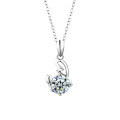 S925 Sterling Silver Moissanite Zodiac Necklace for Women-0-14