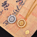S925 Silver Esoteric Compass Pendant Necklace, Hypoallergenic Tarnish-Resistant-0-2