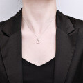 S925 Sterling Silver Luxe Hollow Fulu Gourd Pendant Necklace with Inlaid Crystals-0-2