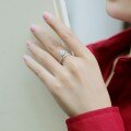 925 Silver Moissanite Snowflake Crown Ring Wholesale-0-1