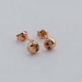 wholesale 9k Gold French Light Luxury Unique Design Red Garnet Stud Earrings, Yili Jewelry Manufacturer Wholesale, Autumn 2023-0-3
