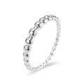 wholesale 999 Pure Silver Ins Style Solid Silver Ring for Women, Minimalist and Versatile, Elegant Index Finger Ring, Unique Band-0-8