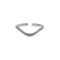 wholesale S925 Sterling Silver Minimalist Gear Texture Open Adjustable Ring for Women, Korean Version Ins Niche Design-0-5