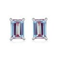 wholesale S925 Gold-Plated Geometric Minimalist Cultured Alexandrite Earrings Wholesale Customization-0-5