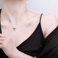Silver Dreamcatcher Pendant Necklace, Ethereal and Versatile Gift for Her-0-1