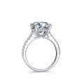 S925 Silver 7-Carat Oval Moissanite Ring for Women-0-0