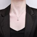S925 Silver Cross-Border Versatile Moissanite Necklace Pendant-0-2