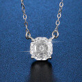 925 Silver XYL2025 New Rose Pendant Necklace, Millennial-Cut Stone, Daily Fine Jewelry Wholesale-0-0