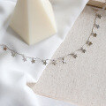 wholesale S925 Sterling Silver YH042 Korean-style Short Collarbone Chain with Unique Five-pointed Star Pendant Necklace for Women-0-1