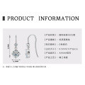 S925 Sterling Silver Moissanite Round Earrings, Simple Fashion Ear Hooks-0-6