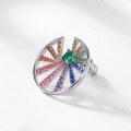 wholesale S925 Sterling Silver Fashion Dopamine Jewelry Rainbow Pinwheel Earrings Women's Unique Design Wholesale-0-3