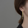 wholesale S925 Silver Sparkling Earrings with Star Chain Tassel Long Drop Earrings for Women G8914-0-10