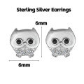 wholesale 925 Silver Cute Animal Pure Silver Stud Earrings Element Simple Minimalist Light Luxury Style Non-removable Earrings-0-17