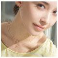 wholesale S925 Silver Simple Daisy Necklace Choker and Versatile Earring Set for Women, Dunli Summer Sale Wholesale-0-2