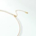 wholesale New Fashion Versatile 925 Sterling Silver Enamel Double Layer Chain Pearl Necklace Ins Style Christmas Gift-0-3