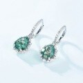 wholesale S925 Sterling Silver Cross-border New Green Moss Earrings for Women,-0-1