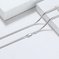 wholesale S925 Sterling Silver Cloud-Pull Jewelry Solid Snake Chain White Gold Collarbone Chain Bare Chain Matching Chain Direct from Manufacturer-0-3
