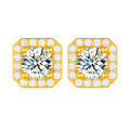 wholesale S925 Silver Cubic Zirconia Stud Earrings, Large and Sparkly, Light Luxury Style, Women's Best-Seller, Amazon Hot Item-0-5