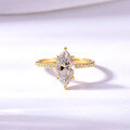 wholesale S925 Silver Marquise Moissanite Ring, Independent Website Best-Selling Minimalist Classic Moissanite Band-0-2