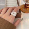 wholesale S925 Irregular Heavy Work Ring Women Korean Summer New Small Fashion Texture Ring High-end Trendy-0-0