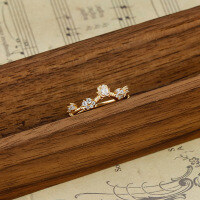 wholesale Sterling Silver Dunli New Women's Ring Spring Summer Jewelry Wholesale Light Luxury Zirconia Ring for Women-Light Luxury Lolita Ring Mido 5