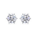 wholesale S925 Silver Years of Quiet Goodness Earrings Moissanite New Style Hoop Earrings TEMU Cross-Border Bestseller Ready-to-Ship Wholesale-0-4