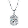 wholesale S925 Sterling Silver Zircon Necklace for Women, High-End European and American Cross-Border Jewelry, Collarbone Chain, Small Batch Versatile Wholesale-0-23