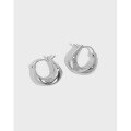wholesale S925 sterling silver 004 lightweight luxury high-end sense ins niche minimalist irregular solid thick U-shaped earrings ear clips for women-0-0