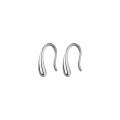 wholesale Sterling Silver Minimalist Smooth Drop Ear Hook Earrings M01428, Understated and Simple Style, Can Be Worn While Sleeping-0-4