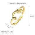 wholesale S925 Sterling Silver Minimalist Fashion Serpent Ear Studs For Women, French-inspired Design-0-5