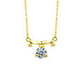 S925 Sterling Silver Moissanite Zodiac Necklace for Women-0-21