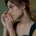 wholesale 925 Sterling Silver Earrings with Zircon and Natural Freshwater Pearl, Korean Fashion Minimalist, Direct from Manufacturer-0-1