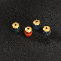 wholesale Metal material: 925 silver gold-plated silver jewelry, enameled barrel beads, DIY accessories, decorative ornaments, Nana Tong DIY bracelet beads-0-1