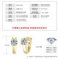 Sterling Silver D Color Moissanite Earrings, Women's Minimalist Ear Clips, Fashionable and Versatile for Commuting-0-5