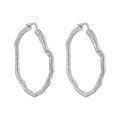 wholesale S925 Sterling Silver Korean Minimalist High-End TexturedTone Niche Geometric Circle Ear Clips for Women-0-5