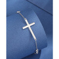 wholesale 925 Sterling Silver Cross Pendant Bracelet for Women,-0-1
