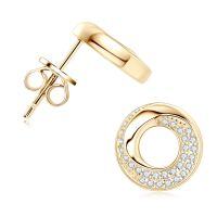 Sterling Silver Square Moissanite Stud Earrings for Women-Model M [Clearance Sale with Free Shipping] K Gold  925 Silver