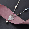 wholesale 925 Sterling Silver Butterfly Ballpoint Ankle Chain, Niche Design Ankle Jewelry, Temperament Korean Version Ins Style Chain for Cross-Border-0-1