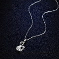925 Silver 1-Carat Moissanite Swan Pendant Necklace for Women-0-1