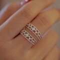 wholesale S925 Sterling Silver Red Elk Full Body Women's Ring French Retro INS Style Versatile Xiaohongshu Same Light Luxury Minimalist-0-1