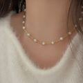 wholesale S925 Sterling Silver Natural Freshwater Pearl Necklace for Women, Korean High-End Spring and Summer New Arrival, Elegant and Sophisticated Choker-0-2