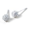 wholesale S925 silver earrings for women, forest-style sweet dandelion earrings, round ball sweet jewelry E5168-0-4