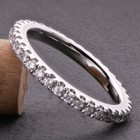 S925 Sterling Silver Rectangular Bevel-Cut Zircon Ring, Fashionable Luxury-Style A [Clearance Sale with Free Shipping]  US Size 8