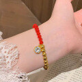 wholesale S925 Silver Gold-Plated "Lucky Cat's Eye" Bead Bracelet, Premium and Exquisite Festive New Style-0-3