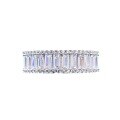 wholesale S925 Sterling Silver New European and American Double Row Inlaid Diamond Gear Full Zirconia Ins Trendy French Style Ring for Women-0-4
